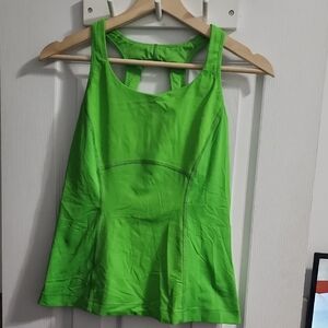 Lululemon Vibrant Green Yoga Sports Tank Top